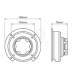 Battery Isolator Switch, Heavy Duty, Surface Mount, 4 Position