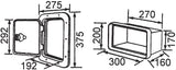 Access Hatch Storage Box for Caravan/ Boat/RV White With Draw Compartments