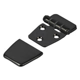 Hinges 316 S/S black PVD Anti-Slam with Cover 40mm x 59mm Uneven Split pair