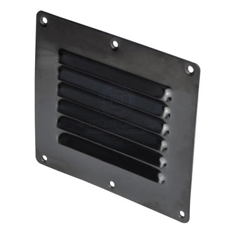 Stainless Steel Black PVD Finish Surface Mount louvre Vent 127mm x 115mm Boat Caravan Camper