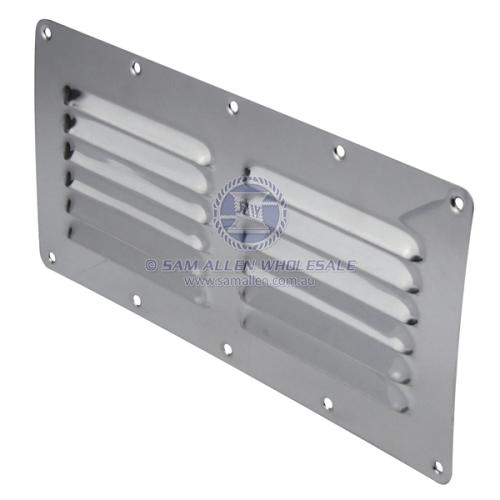 Stainless Steel Surface Mount louvre Vent 230mm x 115mm Boat Caravan Camper