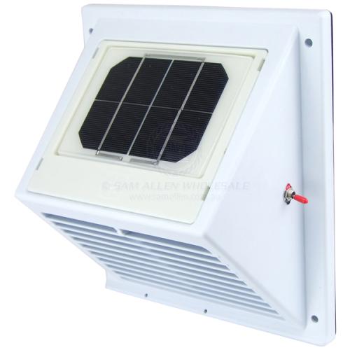 Solar Ventilation Fan Wall Mounted White Boat Caravan Camper