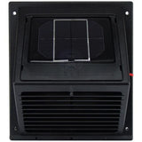 Solar Ventilation Fan Wall Mounted Black Boat Caravan Camper