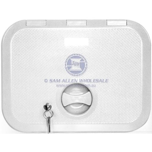 Access Hatch White Europa  375mm x 280mm with lock