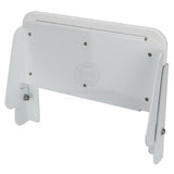 Footrest Folding White Powder Coated Aluminium Frame with HDPE Step