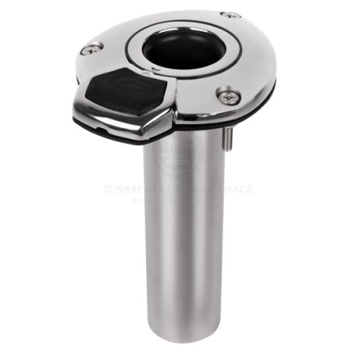 Rod Holder 0° Exploding Fish Bluewater Rotating 316G Stainless Steel Flush Mount