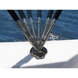 Rod Holder 0° Exploding Fish Bluewater Rotating 316G Stainless Steel Flush Mount