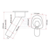 Boat Marine Combo 30 Degree Alloy Rod Holder / Drink Holder Relaxn Weld-in