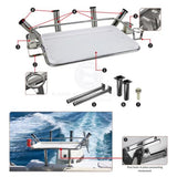 Bait Board Deluxe Kit Relaxn S/S frame incl Rod & Drink Holders, Legs & Sockets