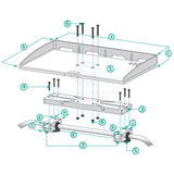 Bait Fillet Table with rail clamp suits 25-32mm rails Relaxn