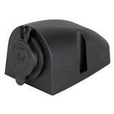 12/24 Volt Power Socket Twin USB-A Ports Surface Mount Black Relaxn 4WD Boat Caravan Camper